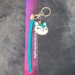Bling bling keychain fox foxy